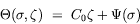 equation : Theta(sigma, zeta) = C_0 zeta + Psi(sigma)