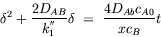 transport phenomena equation : quadratic equation for oxide layer thickness
