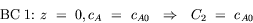 transport phenomena equation : boundary condition 1