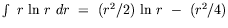 equation : result on integrating by parts