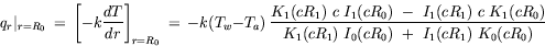 equation : q_r| r=R_0 = ...